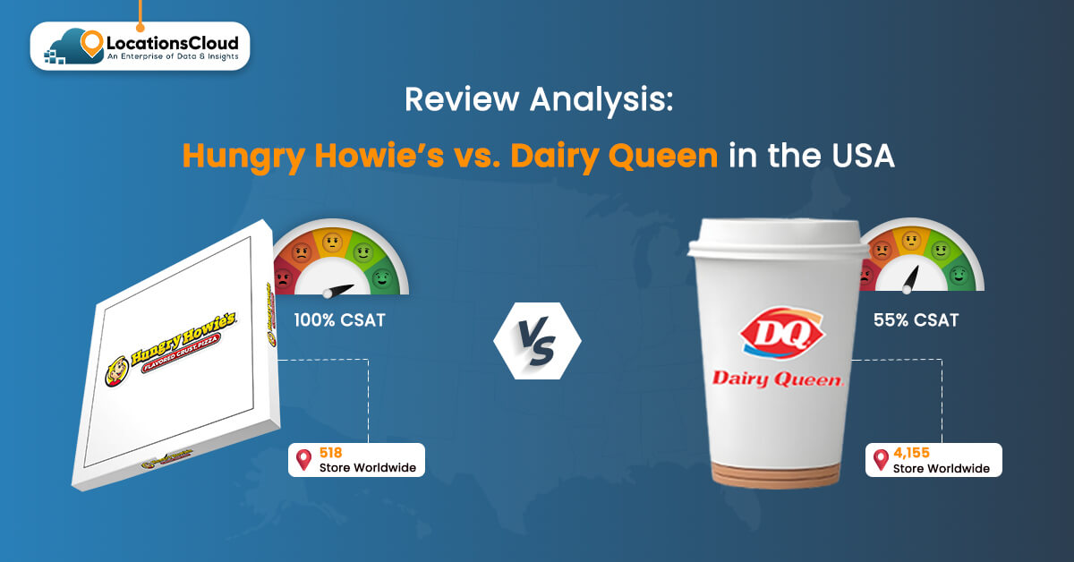 Review Analysis of Hungry Howies Restaurant and Dairy Queen Restaurant in the USA